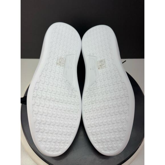 Karl‎ Lagerfeld Paris Mens Size 10 Leather Casual Shoes White Blue Sneakers NEW main image 8